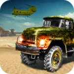 offroad army truck driving android application logo